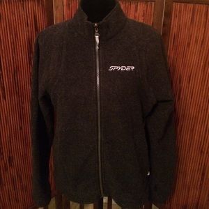 Spyder Women’s Black Fleece Jacket Size Large